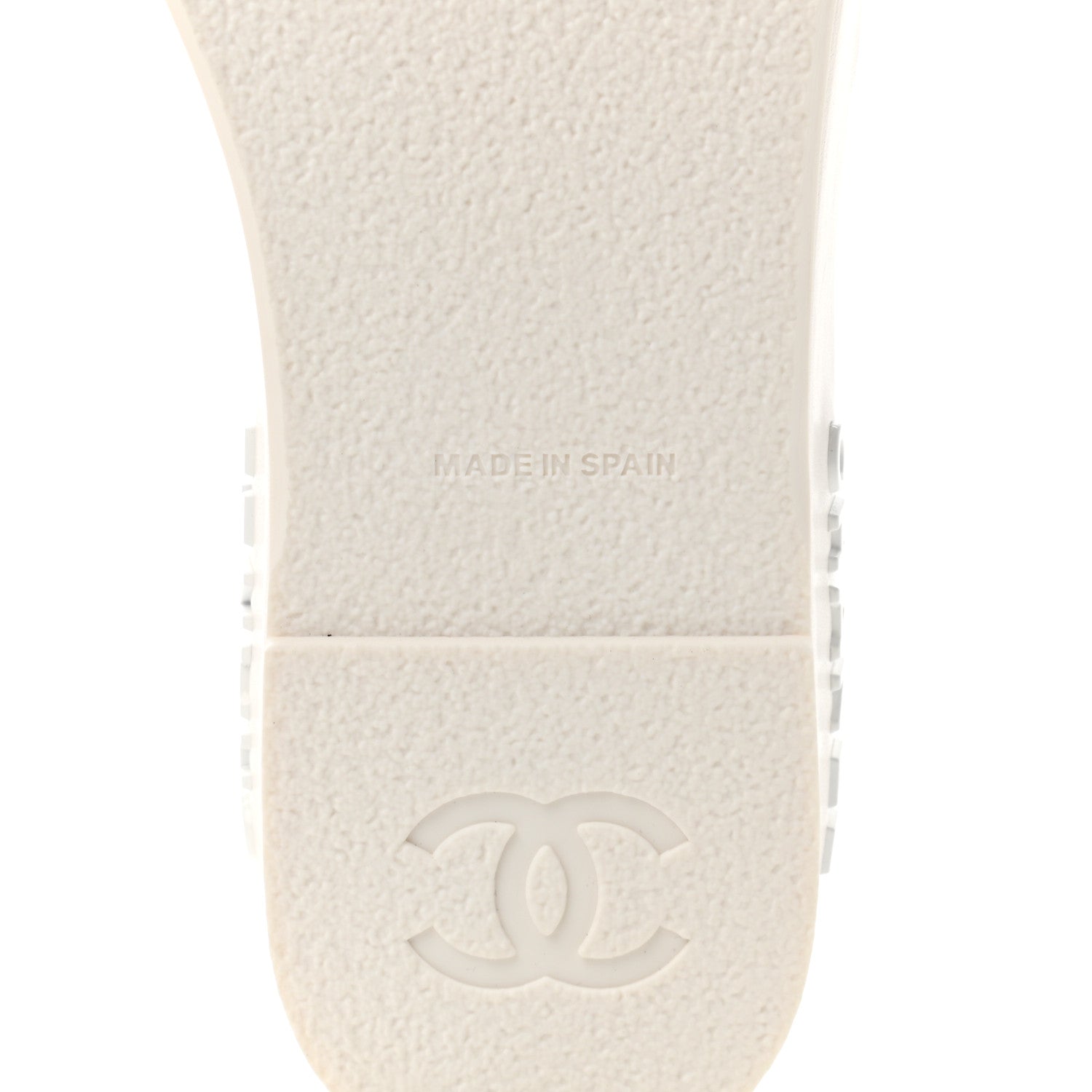 Chanel Lambskin Quilted CC Espadrille Slip On Sandals 39 White 6 of 8