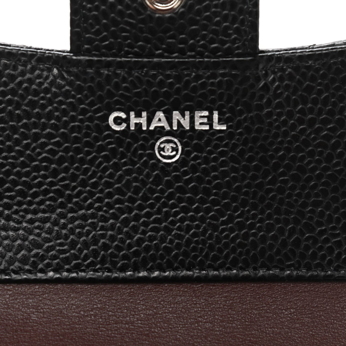 Caviar Quilted Compact Flap Wallet Black