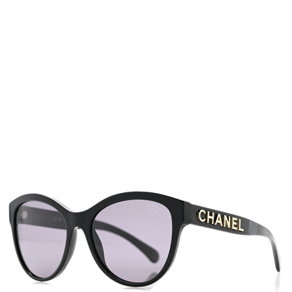 Chanel Acetate Pantos Logo Polarized Sunglasses 5458 Black 1 of 8
