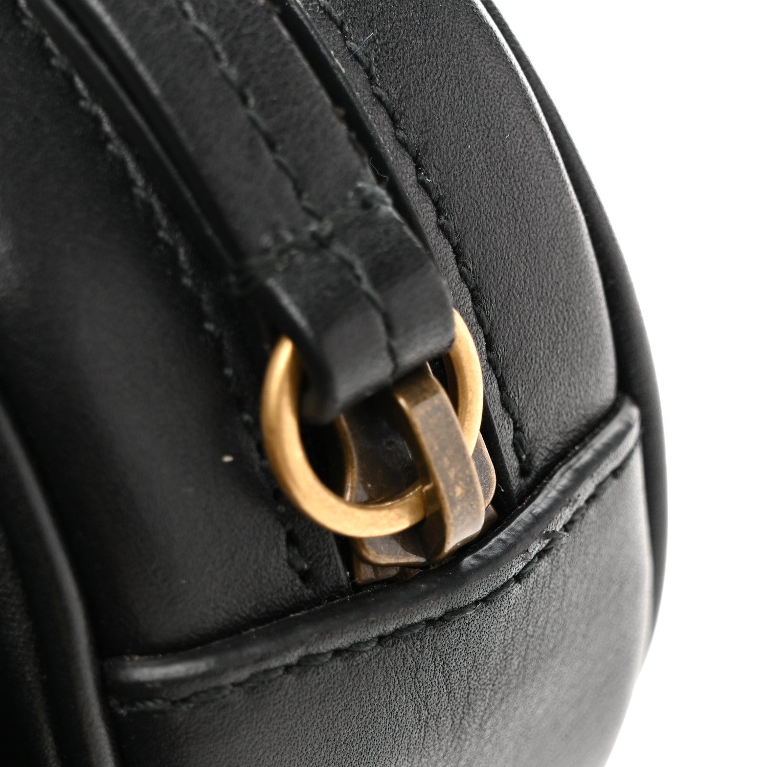 Gucci Calfskin Matelasse GG Marmont Belt Bag 85 34 Black 14 of 14