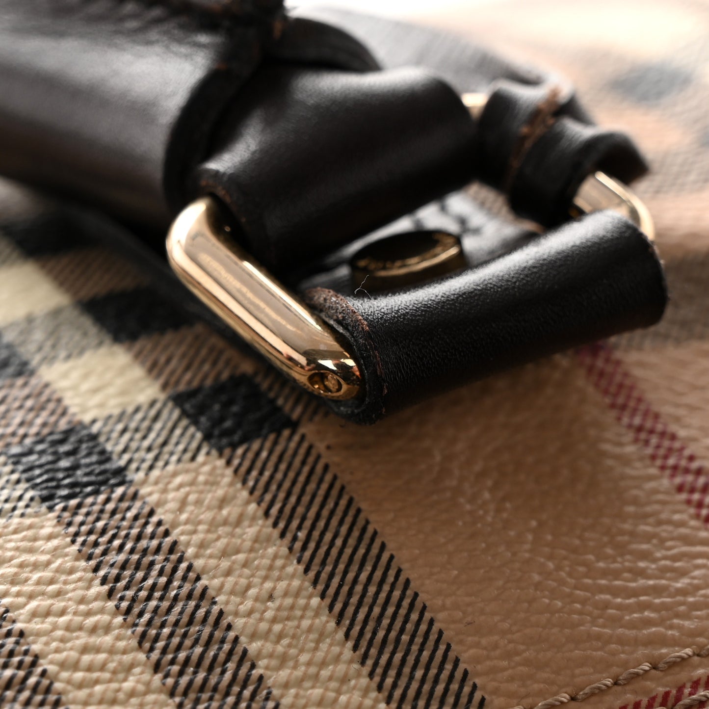 Haymarket Check Duffle Bag Dark Brown