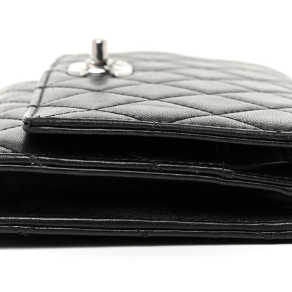 Chanel Lambskin Quilted Trendy CC Wallet On Chain WOC Black 16 of 22