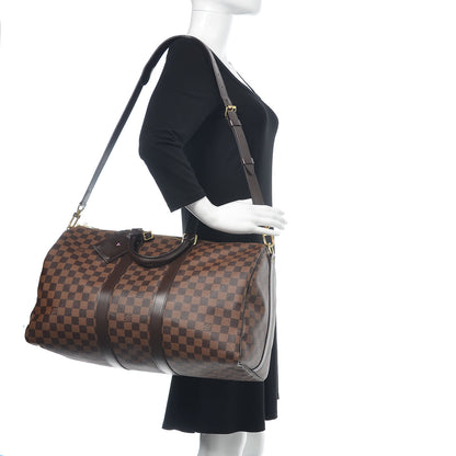 Louis Vuitton Damier Ebene Keepall Bandouliere 45 2 of 13