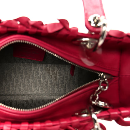 Christian Dior Lambskin Cannage Bow Medium Lady Dior Fuchsia 5 of 10