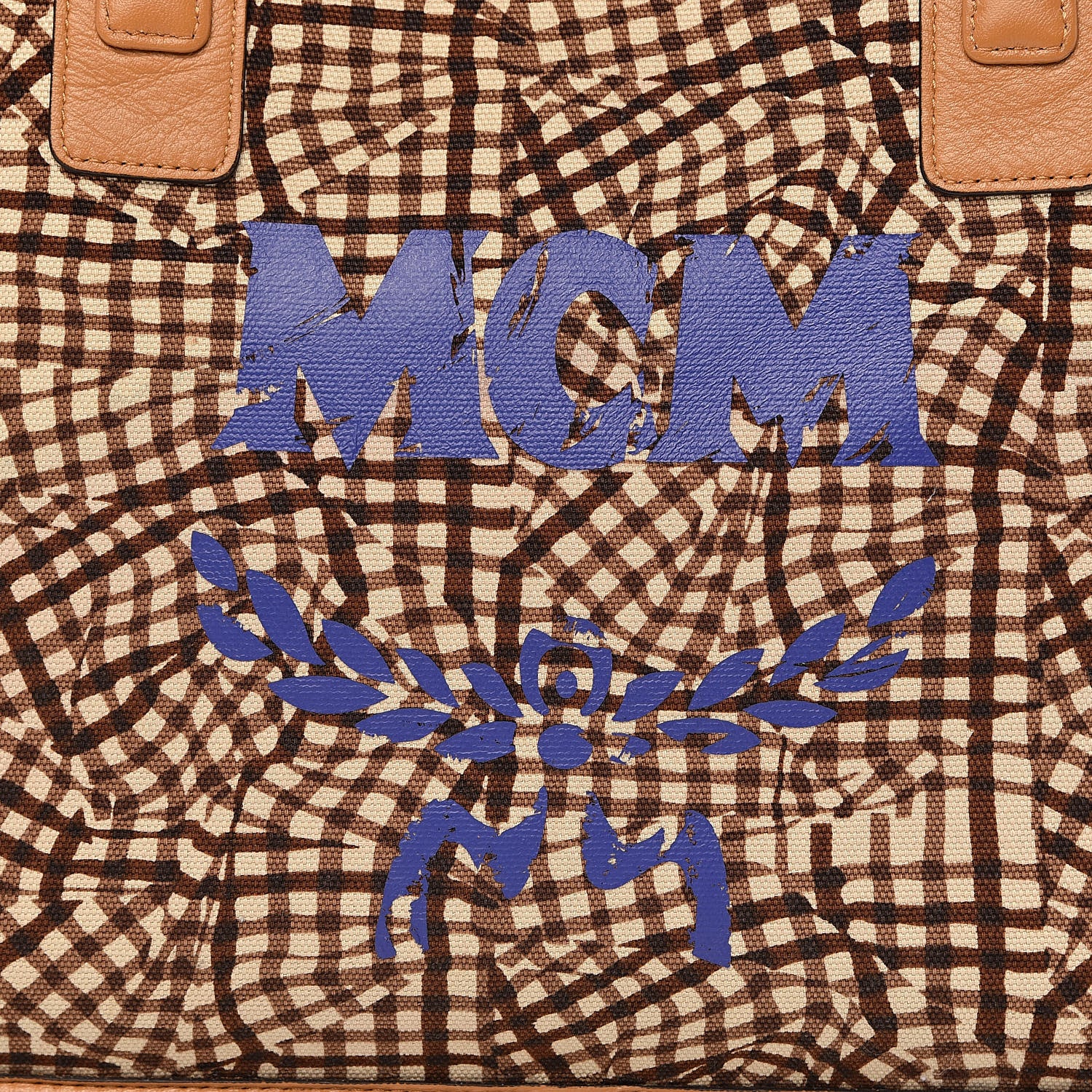MCM Visetos Medium Liz Reversible Shopper Tote Cognac 17 of 18