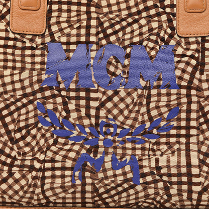 MCM Visetos Medium Liz Reversible Shopper Tote Cognac 17 of 18