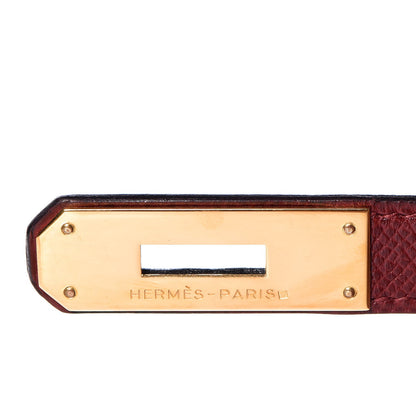 Hermes Courchevel Kelly Sellier 32 Rouge H 19 of 39
