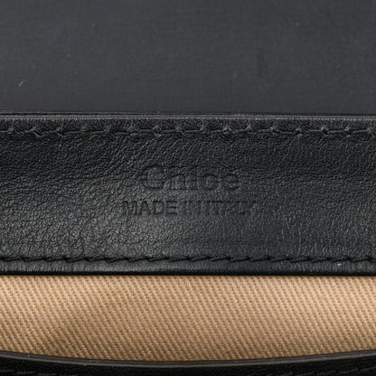 Chloe Calfskin Crocodile Embossed Mini C Double Carry Full Blue 6 of 10