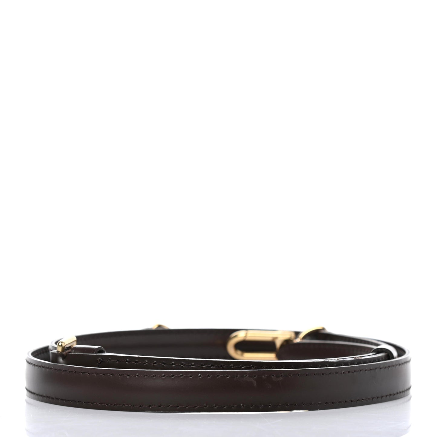 Calfskin Adjustable Speedy Bandouliere Shoulder Strap Brown