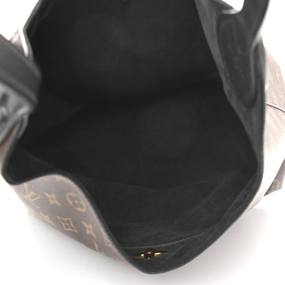 Louis Vuitton Monogram Flower Hobo Black 5 of 10