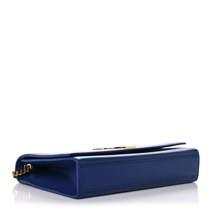 Saint Laurent Grain De Poudre Medium Classic Monogram Kate Satchel Flash Blue 4 of 9