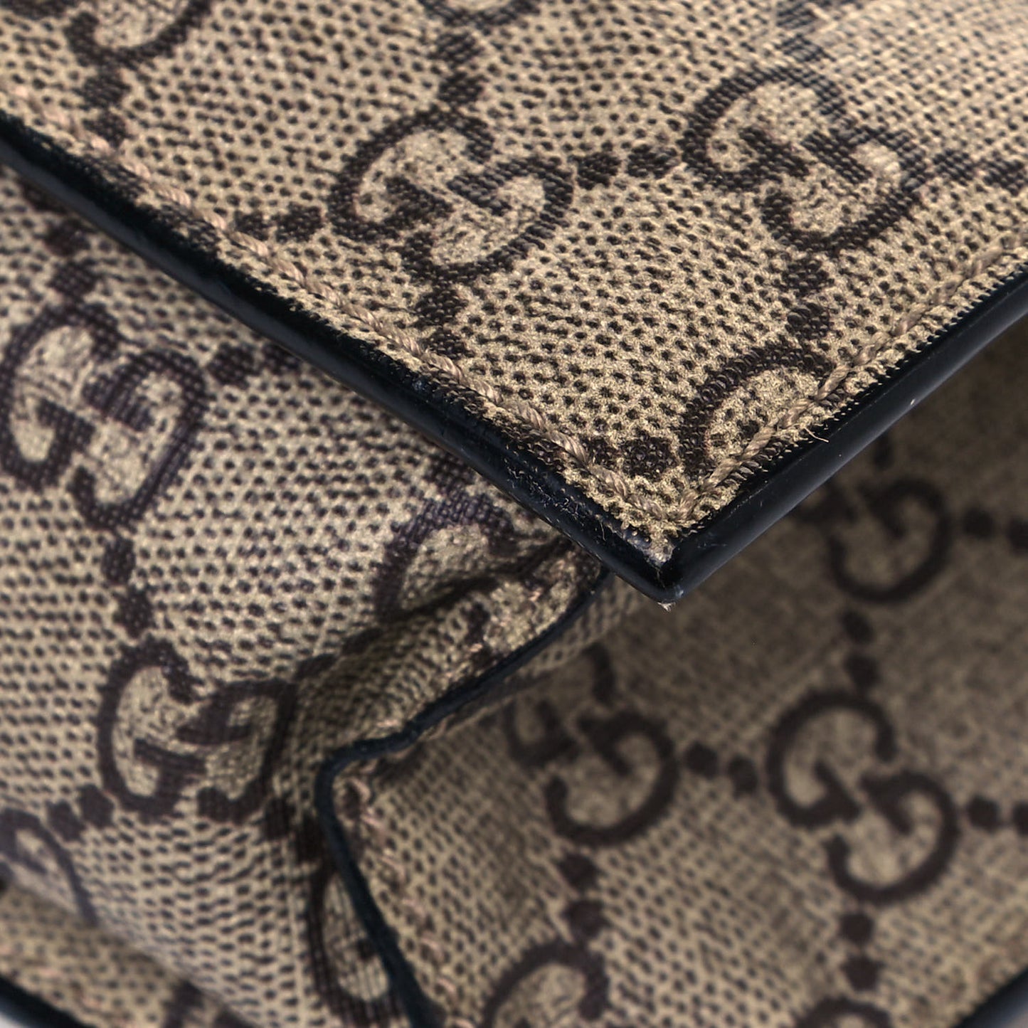 GG Supreme Monogram L'Aveugle Par Amour Print Vertical Tote Black