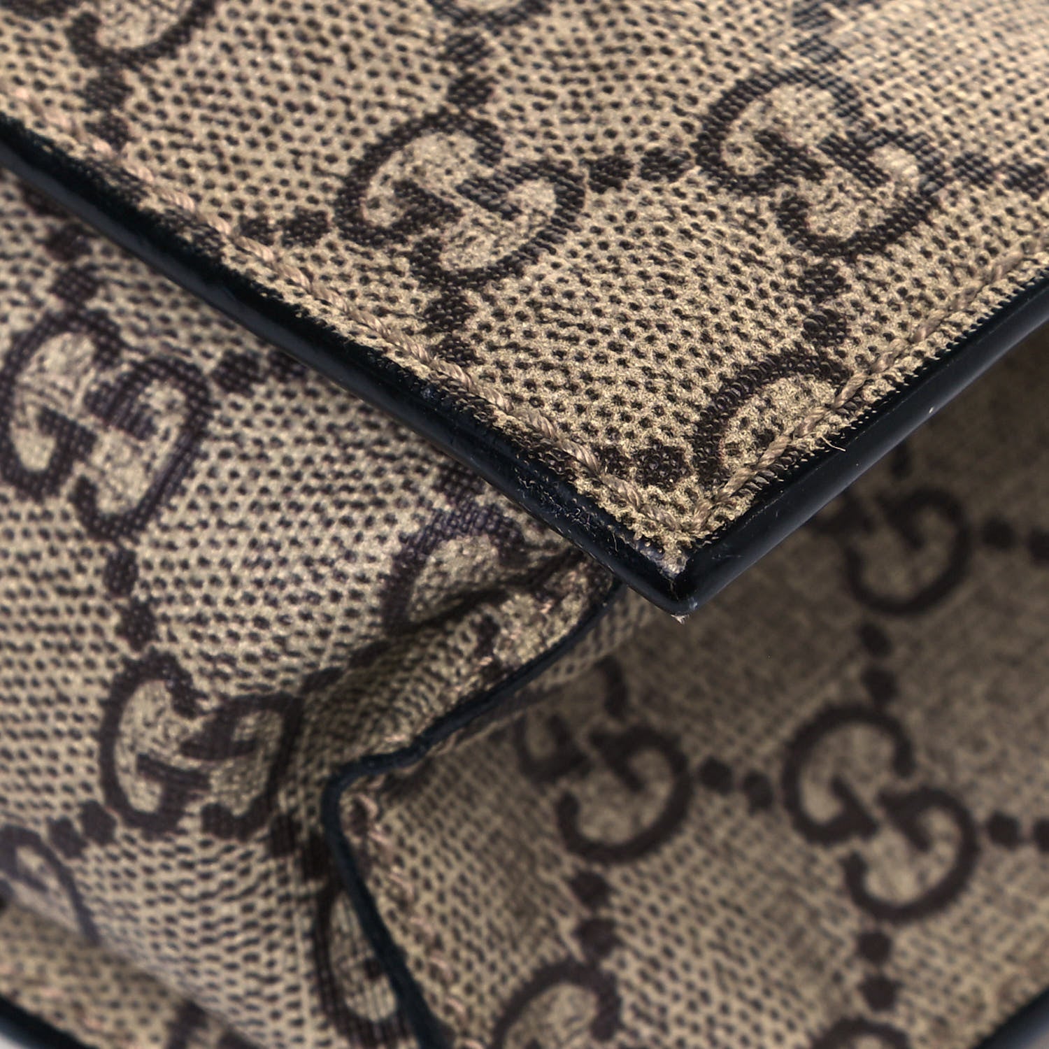 Gucci GG Supreme Monogram L'Aveugle Par Amour Print Vertical Tote Black 12 of 20
