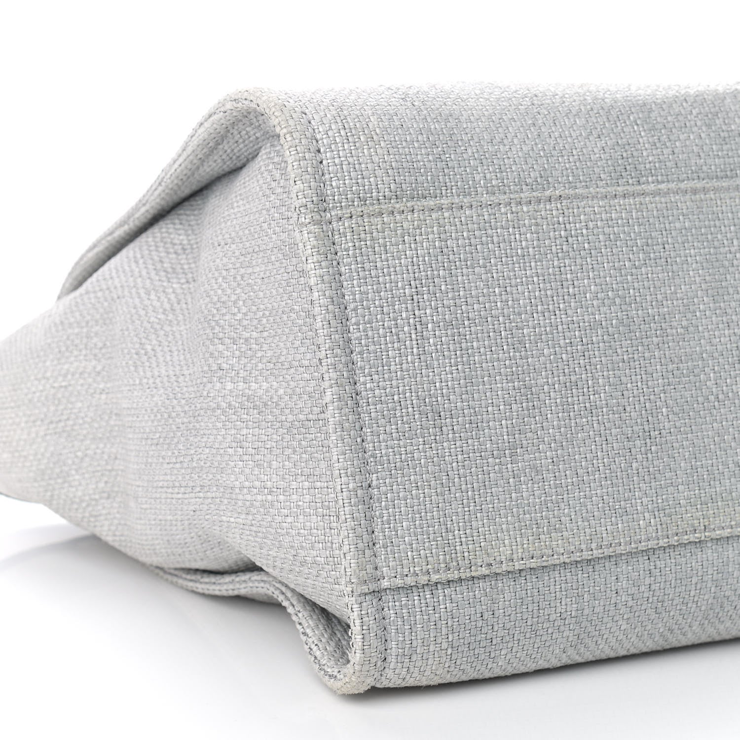 Chanel Woven Straw Raffia Medium Deauville Tote Grey 8 of 9