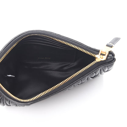 Miu Miu Nappa Matelasse Lux Pouch Nero Black 5 of 9
