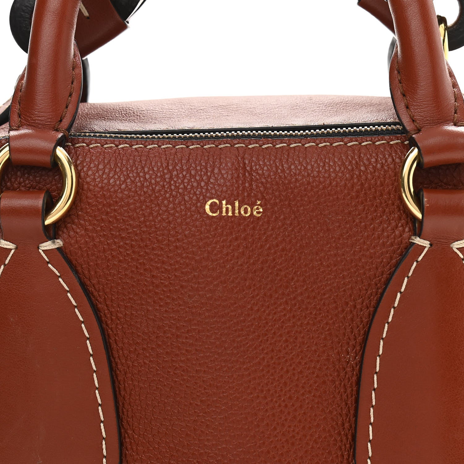 Chloe Calfskin Small Daria Sepia Brown 9 of 12