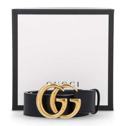 Gucci Calfskin Double G 40mm Belt 80 32 Black 6 of 6