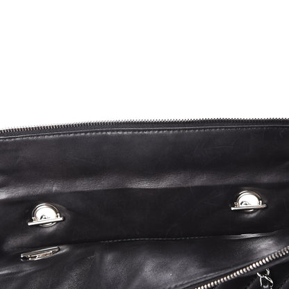 Chanel Lambskin Surpique Chevron Quilted Tote Black 8 of 14