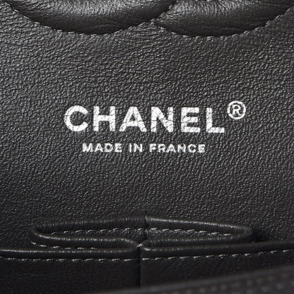 Chanel Caviar Quilted Medium Double Flap Dark Grey 8 of 10