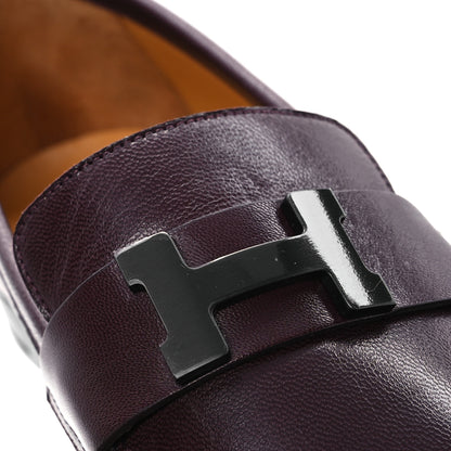 Hermes Goatskin Mens Paris Loafers 42 Marron Mahogany 11 of 13