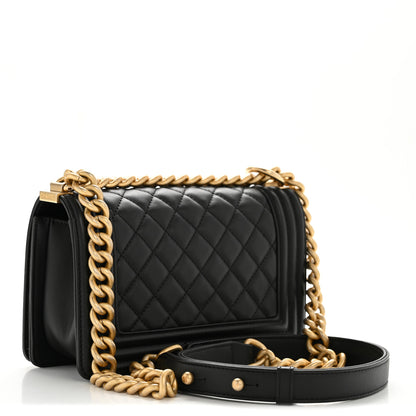 Chanel Calfskin Quilted Small Boy Flap Black 3 of 12