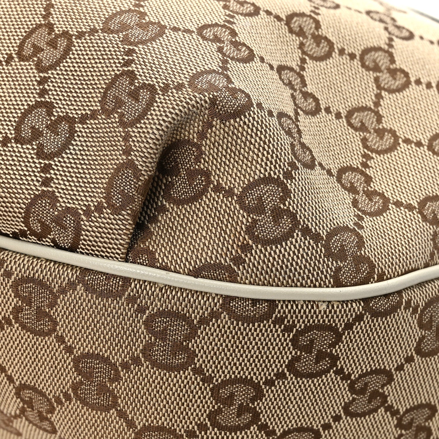 Gucci Monogram Margaux Calfskin Medium Emily Hobo Beige Ebony Mystic White 11 of 11