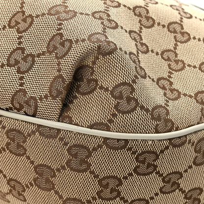 Gucci Monogram Margaux Calfskin Medium Emily Hobo Beige Ebony Mystic White 11 of 11
