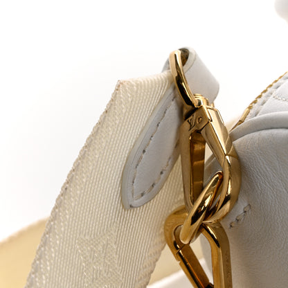 Louis Vuitton Calfskin Bubblegram Papillon BB Snow White 11 of 15
