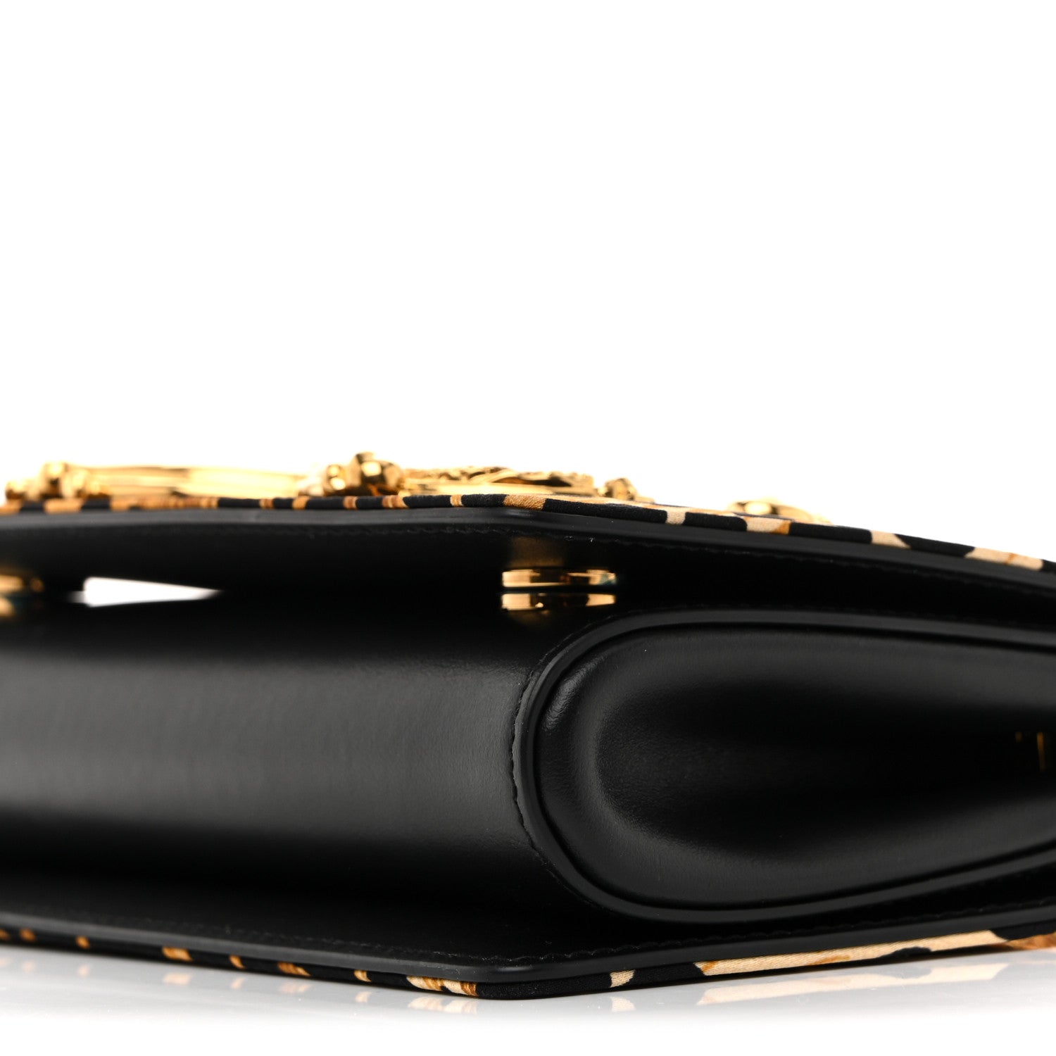 Dolce & Gabbana Satin Ocelot Printed DG Girls Phone Bag Black 19 of 19