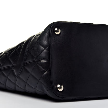 Chanel Calfskin Quilted Large Cambon Tote Black 8 of 9