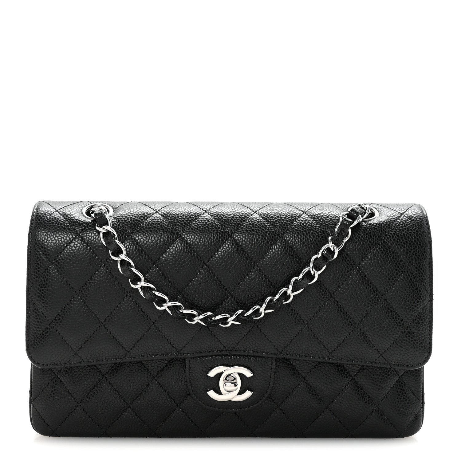 Chanel Caviar Quilted Medium Double Flap Black 1 of 10