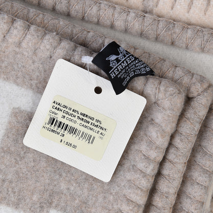Hermes Wool Cashmere Avalon III Blanket Coco Camomille 4 of 4