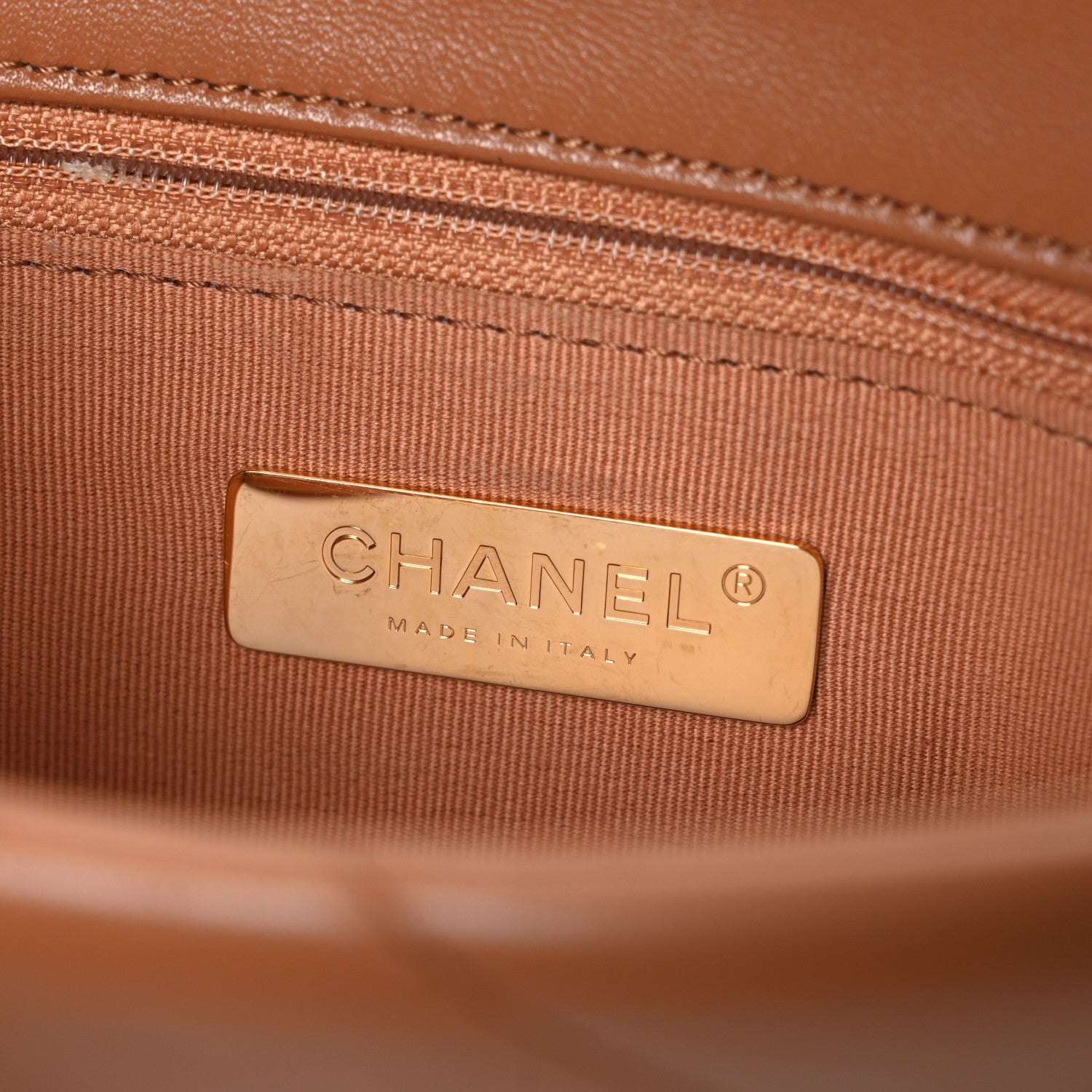 Chanel Lambskin Quilted Medium Chanel 19 Flap Brown 6 of 11