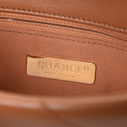 Chanel Lambskin Quilted Medium Chanel 19 Flap Brown 6 of 11