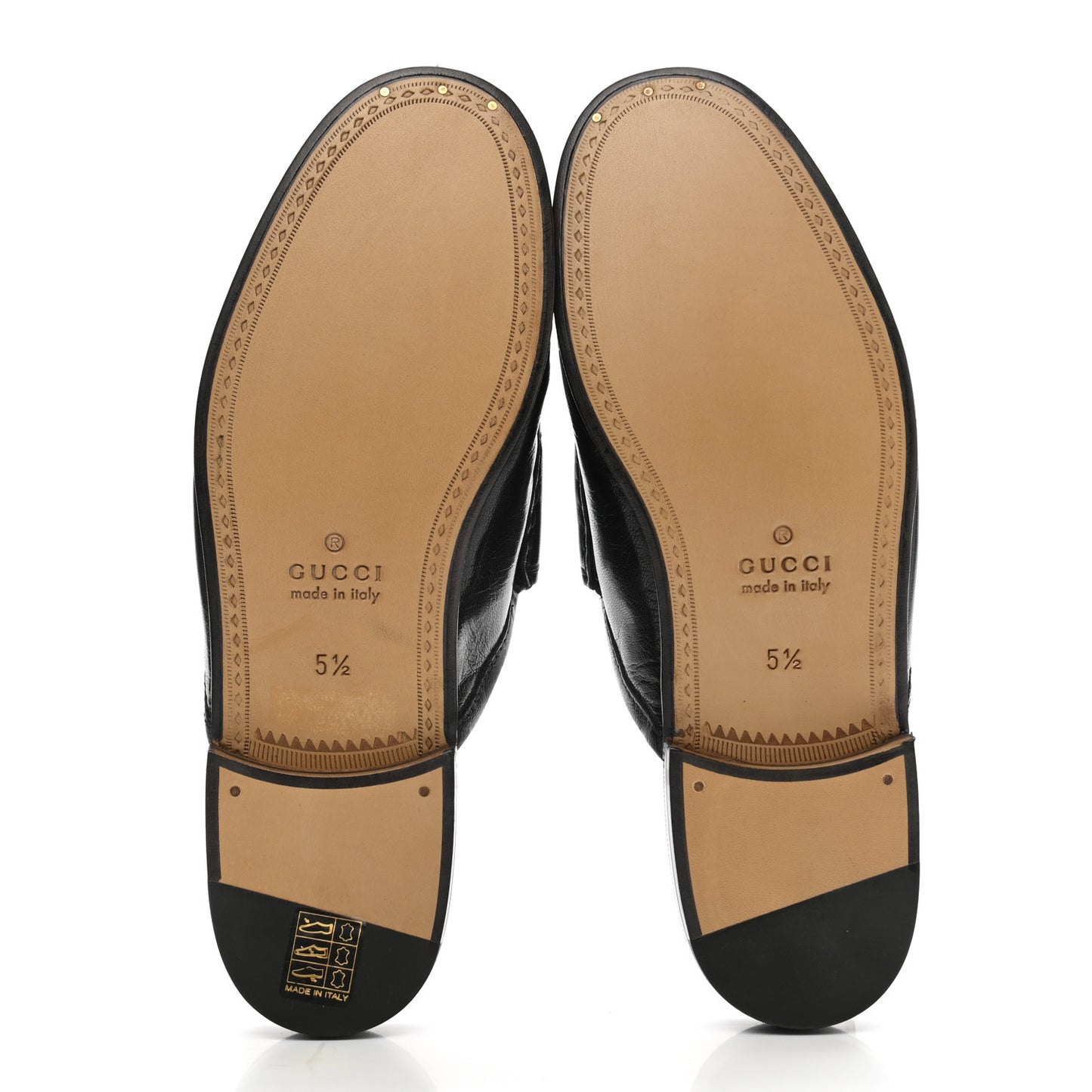 Goatskin Mens Horsebit Slippers 5.5 Black