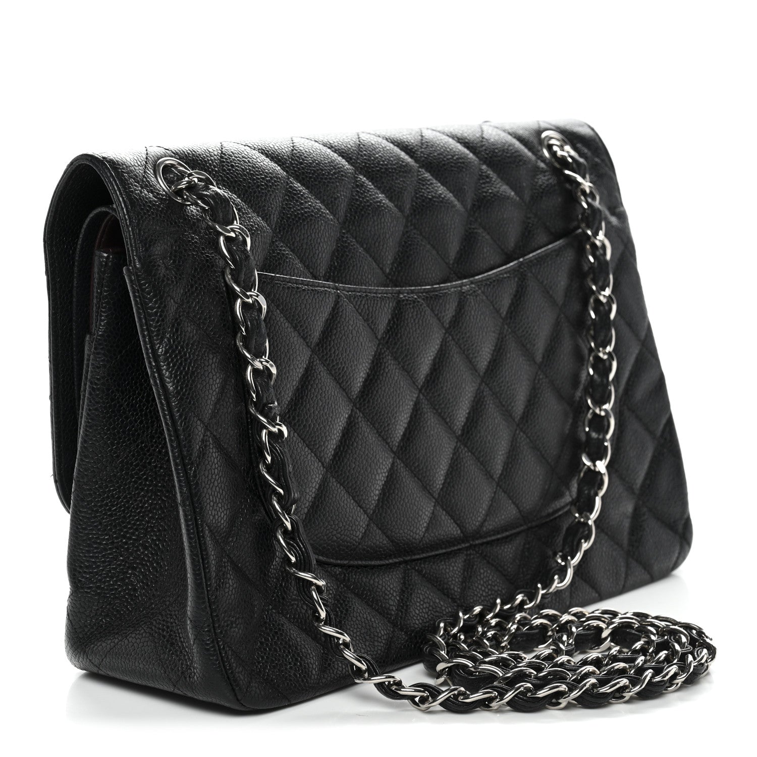 Chanel Caviar Quilted Jumbo Double Flap Black 3 of 13