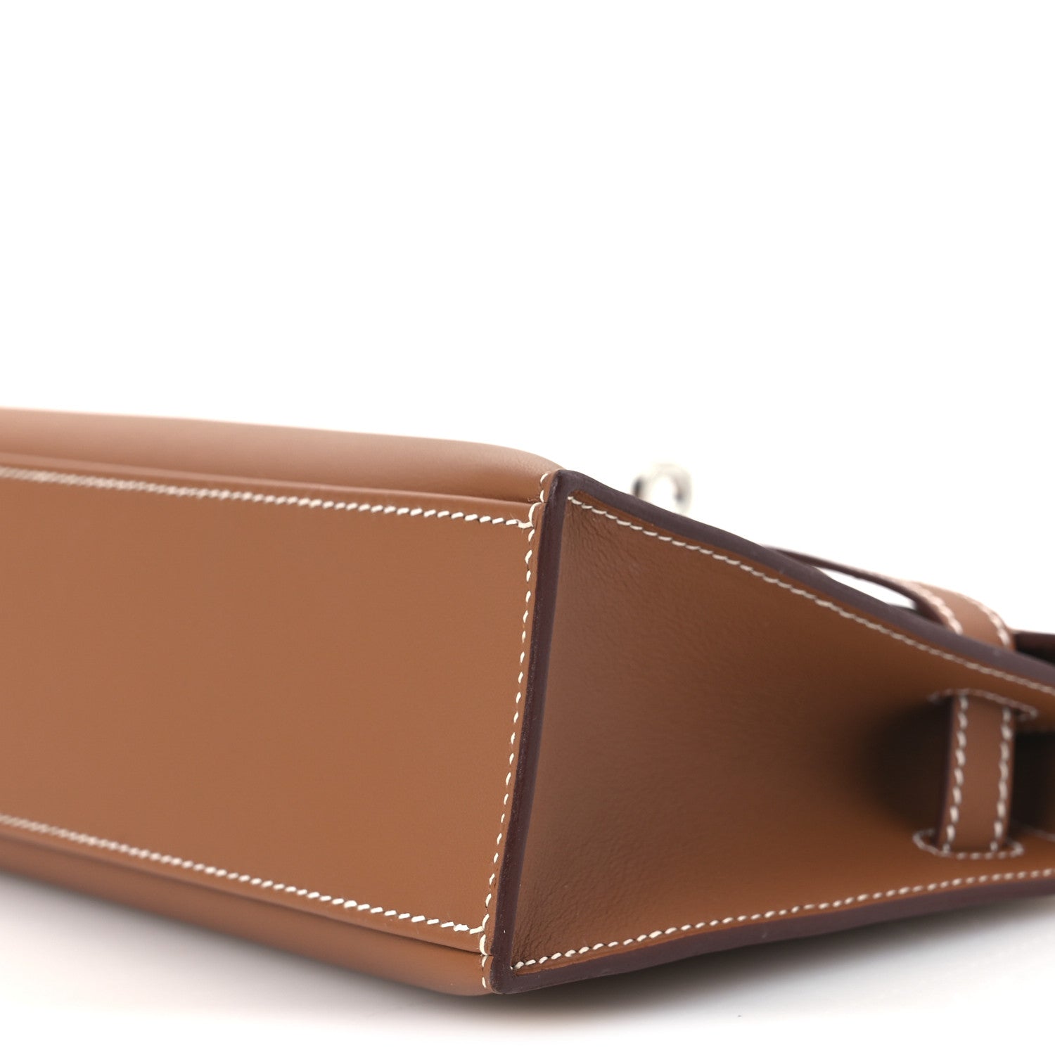 Hermes Swift Kelly Pochette Clutch Gold 10 of 12