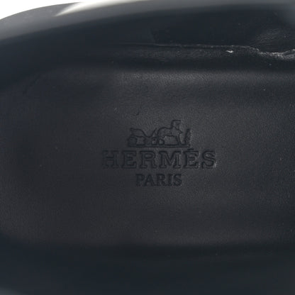Hermes Glossed Calfskin Funk Ankle Boots 40 Black 7 of 8