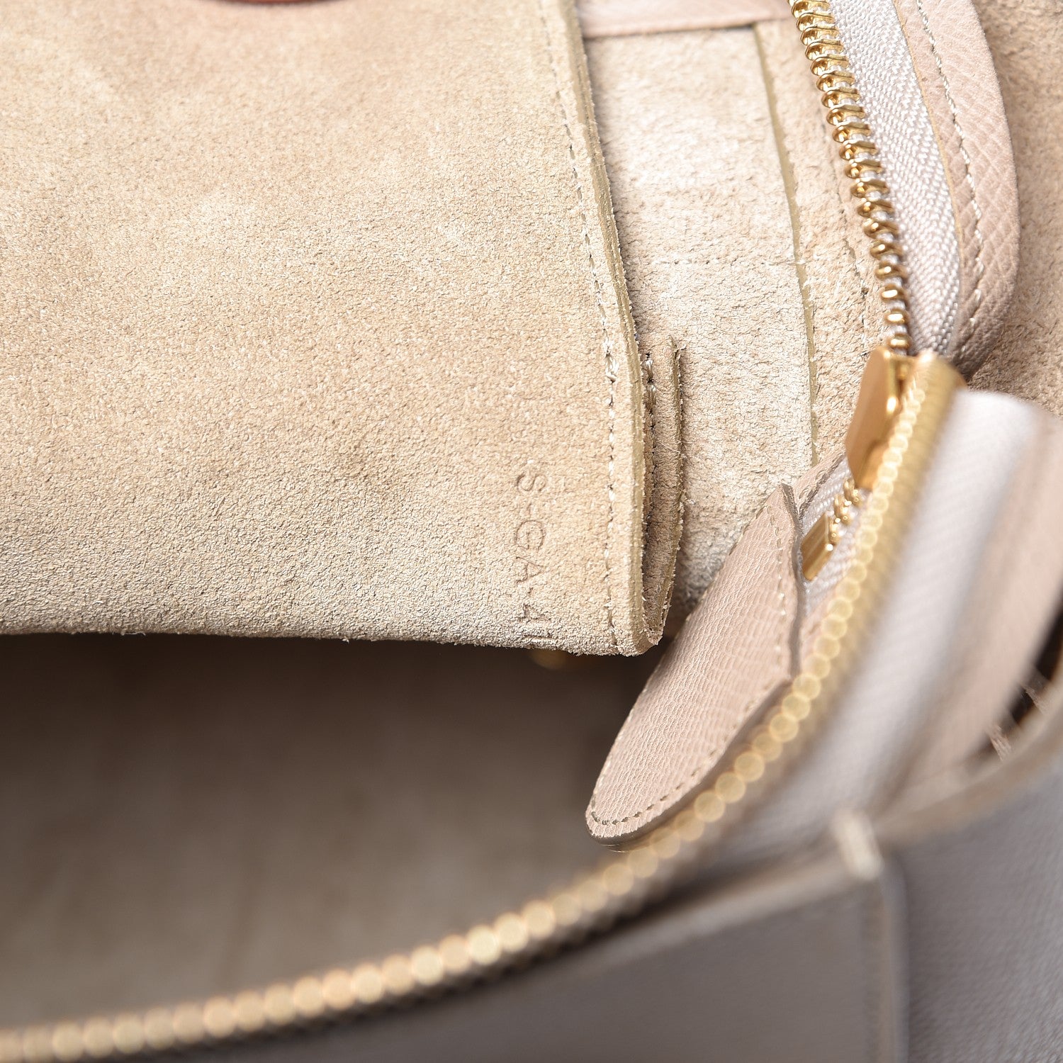 Celine Grained Calfskin Mini Belt Bag Light Taupe 9 of 11
