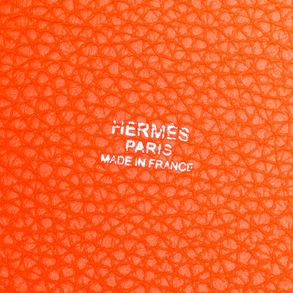 Hermes Taurillon Clemence Picotin Lock 18 PM Orange 6 of 11