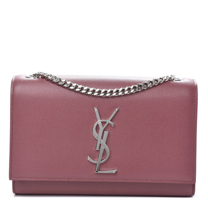 Saint Laurent Grain De Poudre Small Classic Monogram Kate Satchel Mystic Rose 1 of 9
