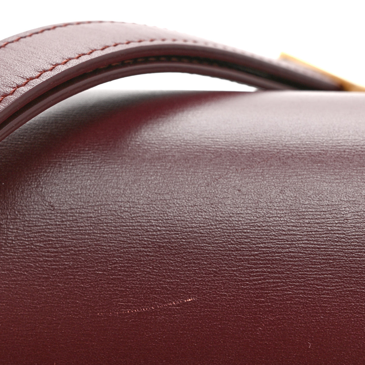 Box Calfskin Small Classic Box Flap Bag Burgundy