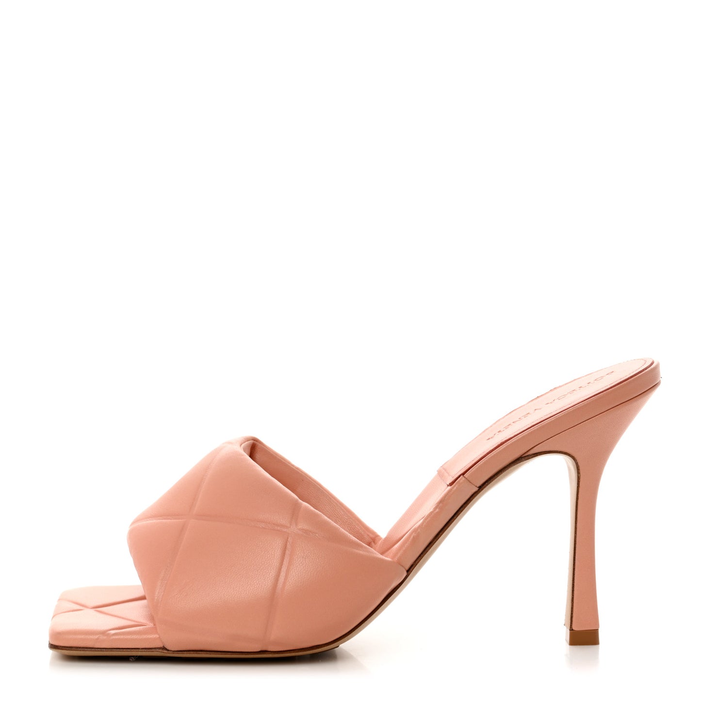 Nappa Quilted Rubber Lido Mule Sandals 41 Blossom