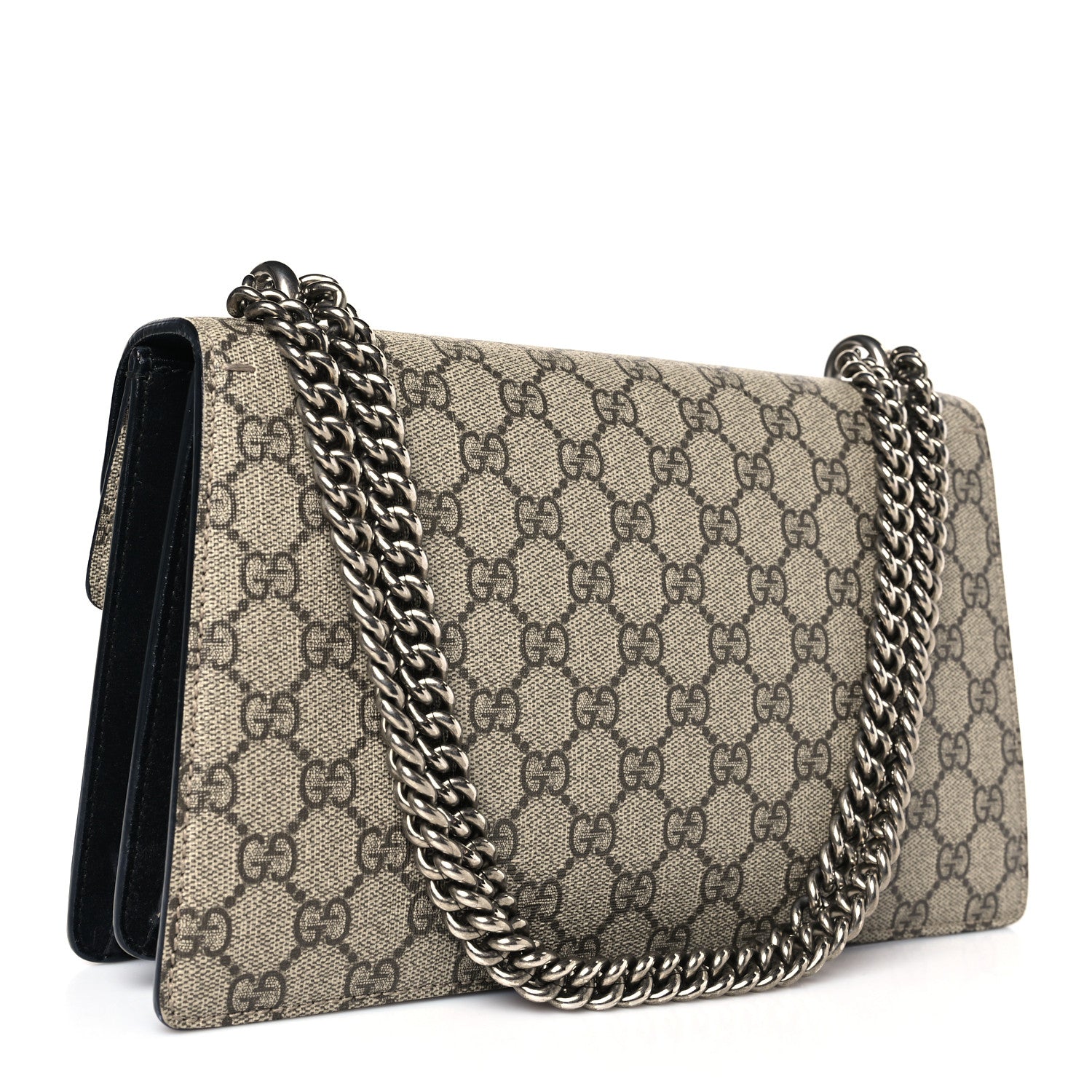 Gucci GG Supreme Monogram Small Dionysus Shoulder Bag Black 3 of 9