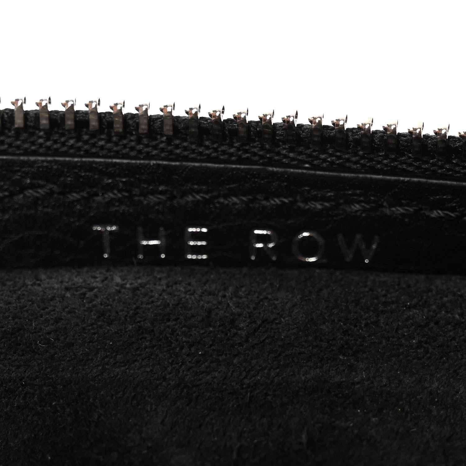 The Row Smooth Calfskin Small Slouchy Banana Bag Black 6 of 9