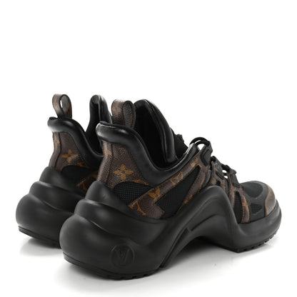 Louis Vuitton Calfskin Patent Monogram LV Archlight Sneakers 40 Black 4 of 13