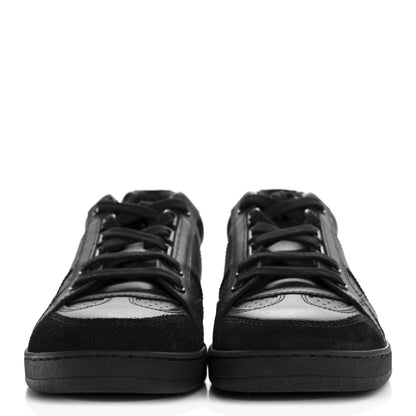 Christian Dior Calfskin Suede Logo Sneakers 37 Black 3 of 10