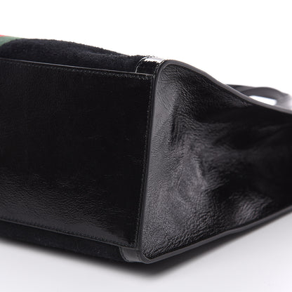 Gucci Suede Web Ophidia Vertical Tote Black 9 of 12