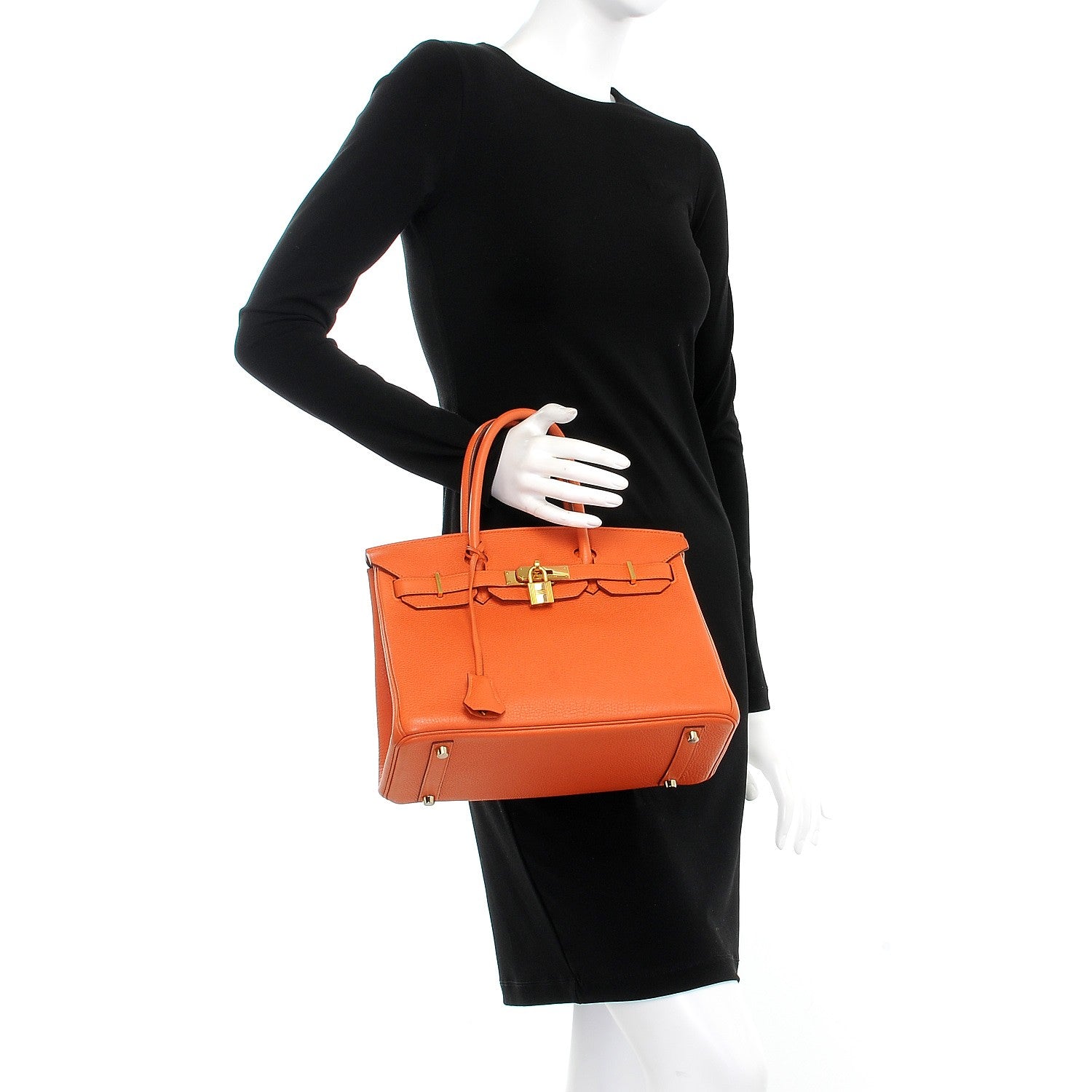 Hermes Togo Birkin 30 Orange 2 of 38