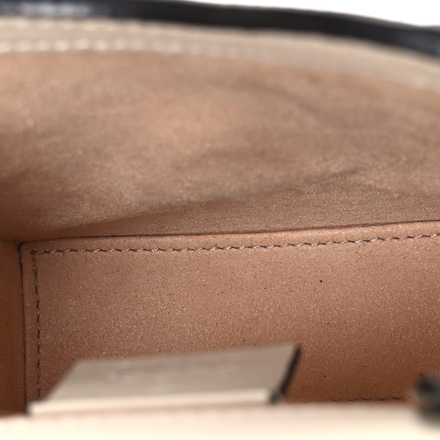 GG Supreme Monogram Azalea Calfskin Mini Horsebit 1955 Crossbody Bag Beige Ebony Mystic White